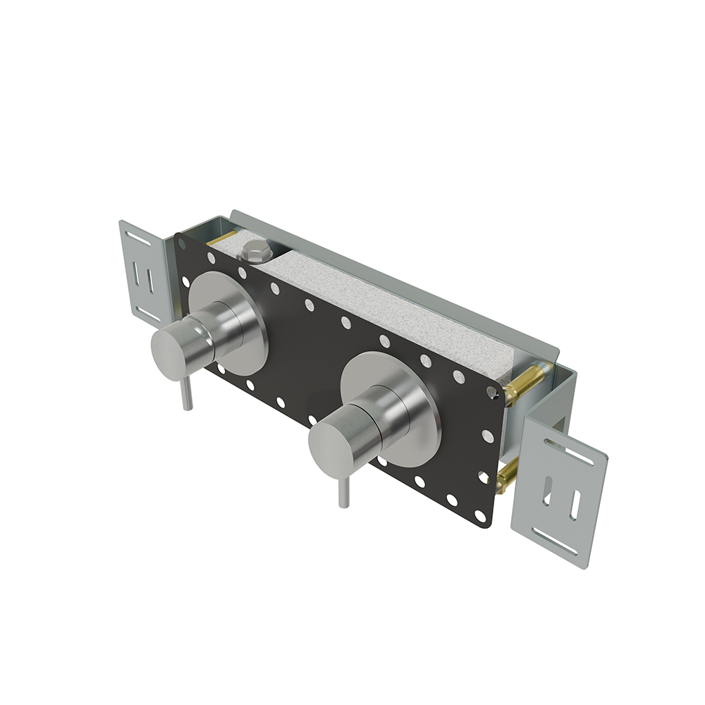 Inbouwdeel drieweg + bediening